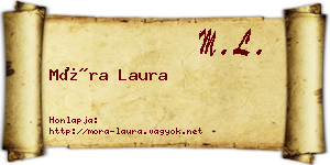 Móra Laura névjegykártya
