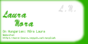 laura mora business card