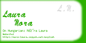 laura mora business card